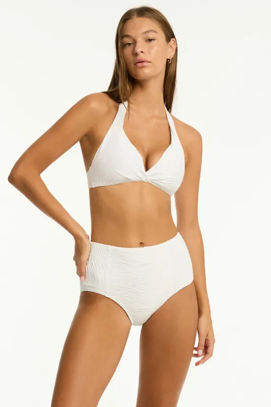 De Soleil Twist Front Multifit Halter Bra sold by Sea Level Australia