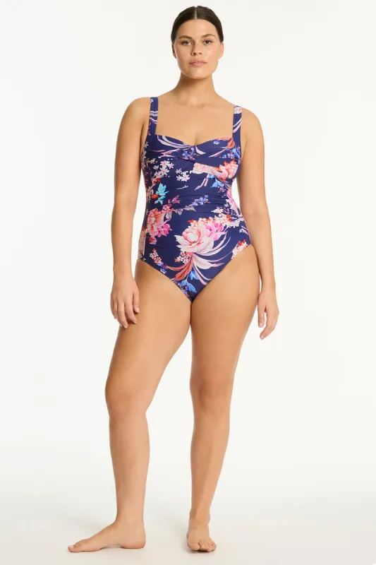 Indochine Twist Front One Piece sold by Sea Level Australia