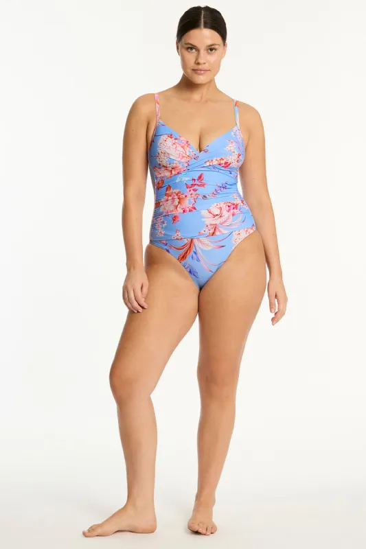 Indochine Cross Front Scoop Back One Piece sold by Sea Level Australia