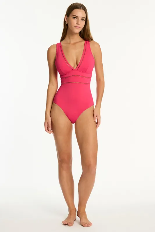 Essentials Edit Spliced One Piece sold by Sea Level Australia