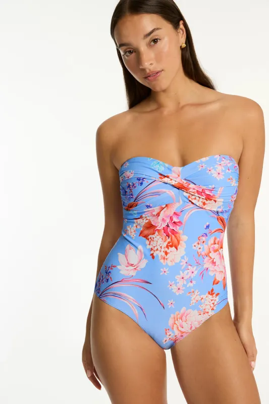 Indochine Twist Bandeau One Piece sold by Sea Level Australia