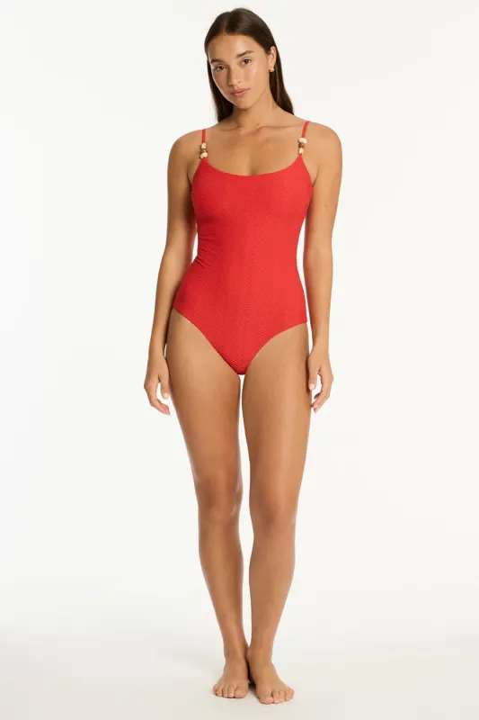 Caracus Scoop Neck One Piece sold by Sea Level Australia