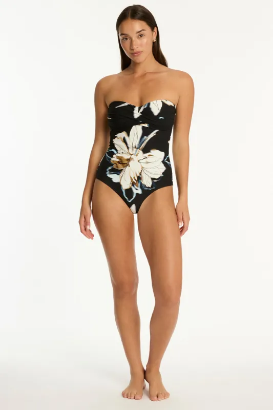 La Luna Twist Bandeau One Piece sold by Sea Level Australia
