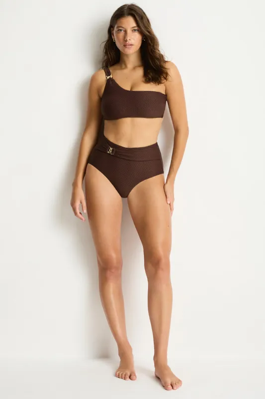 Luminara One Shoulder Top sold by Sea Level Australia