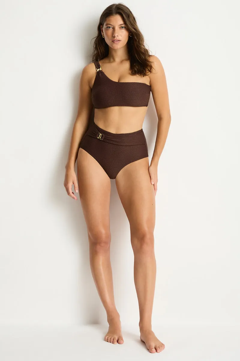 Luminara One Shoulder Top sold by Sea Level Australia