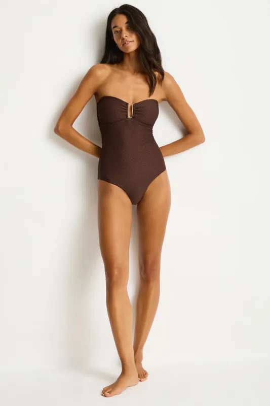 Luminara U Bar Bandeau One Piece sold by Sea Level Australia
