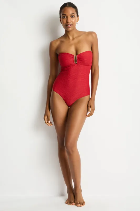 Luminara U Bar Bandeau One Piece sold by Sea Level Australia