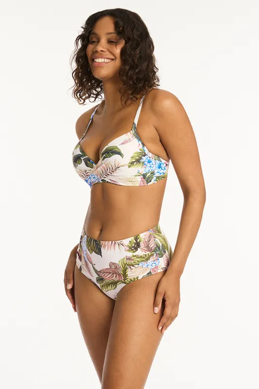 Lost Paradise High Waist Gathered Side Pant sold by Sea Level Australia