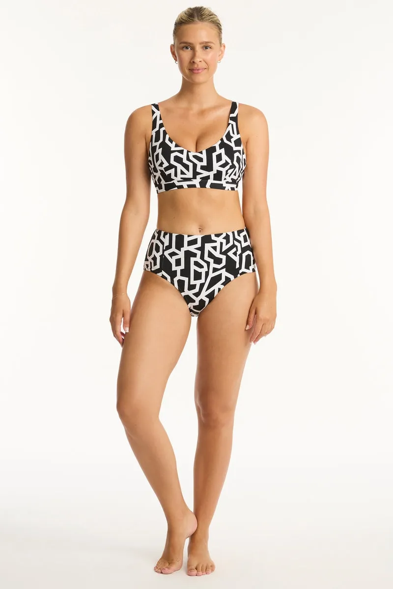 Deco Panelled High Waist Pant sold by Sea Level Australia product image thumbnail 5