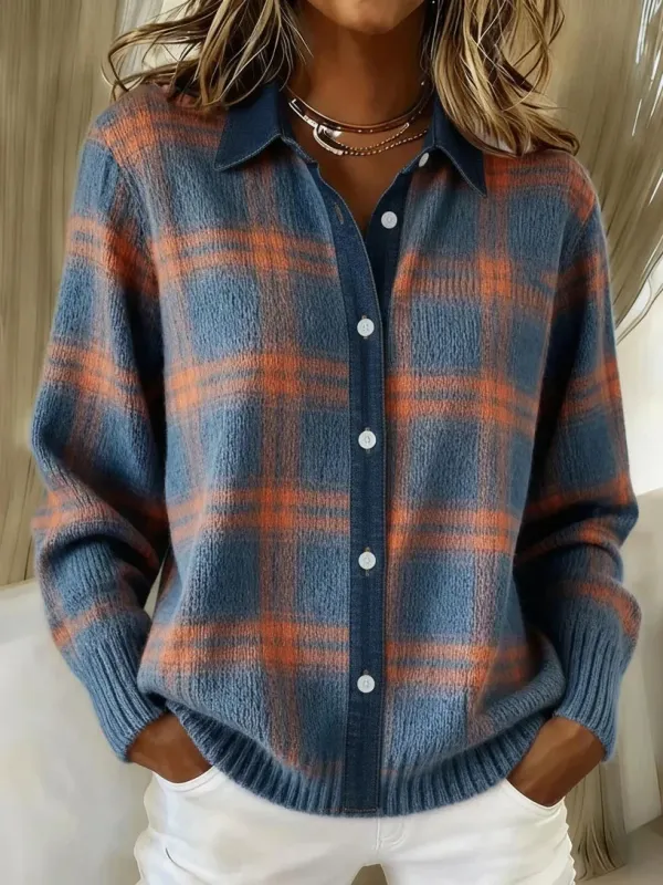 Zaflen™ Langer Cozy Cardigan made by Modeberg Bern