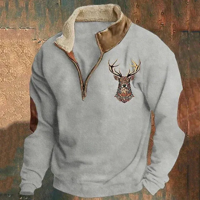 Drevan™ Deer Motif Sweater sold by Modeberg Bern product image thumbnail 4