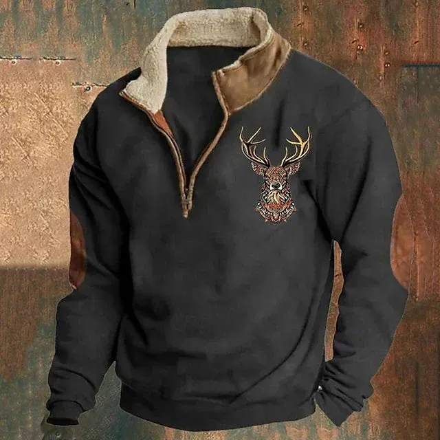 Drevan™ Deer Motif Sweater sold by Modeberg Bern product image thumbnail 2
