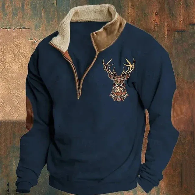 Drevan™ Deer Motif Sweater sold by Modeberg Bern product image thumbnail 3