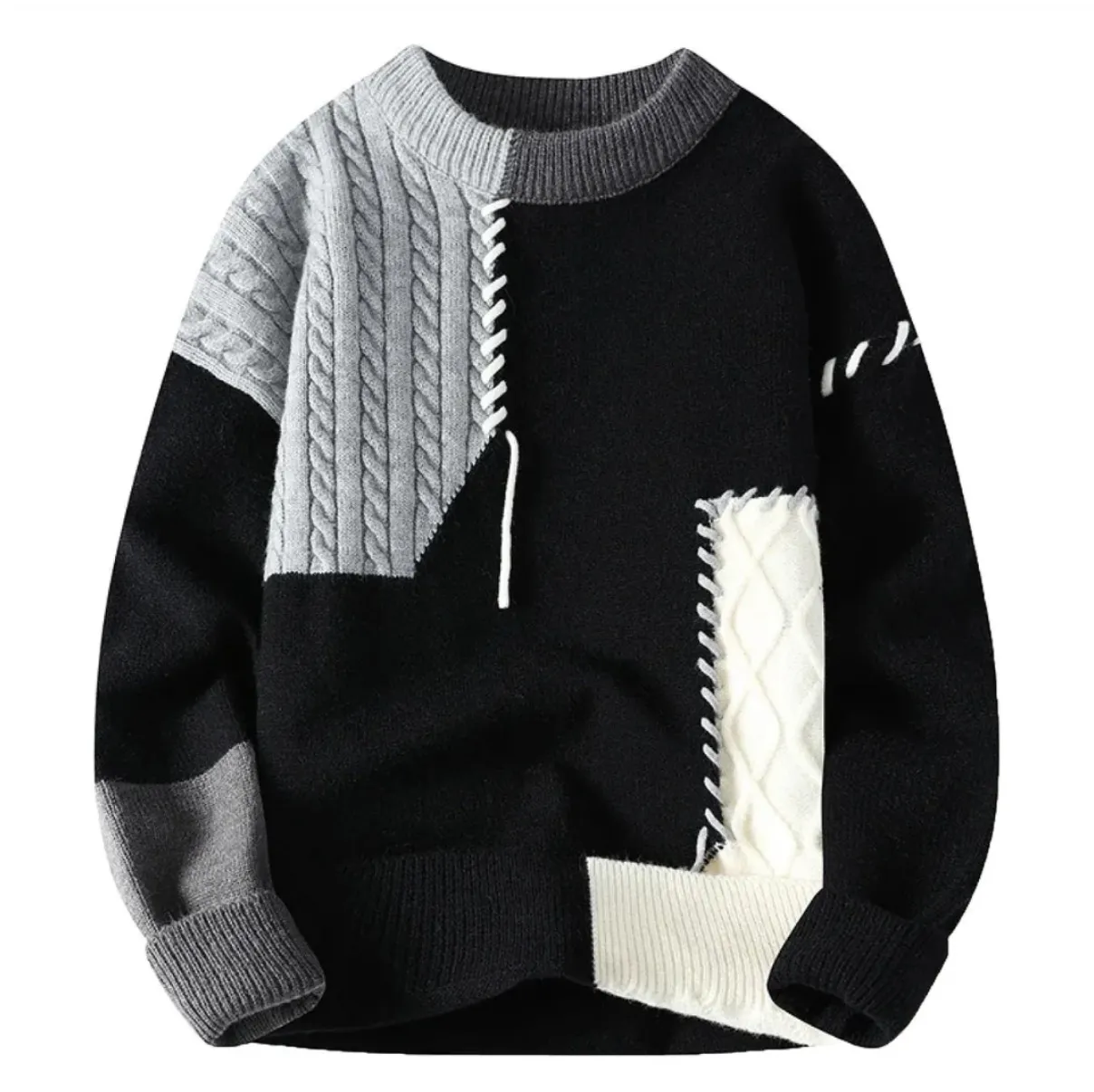Aviel™ Patchwork Pullover sold by Modeberg Bern product image thumbnail 3