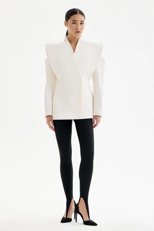 Lorvane™ Sculptural Blazer with Shoulder Detail made by Modeberg Bern