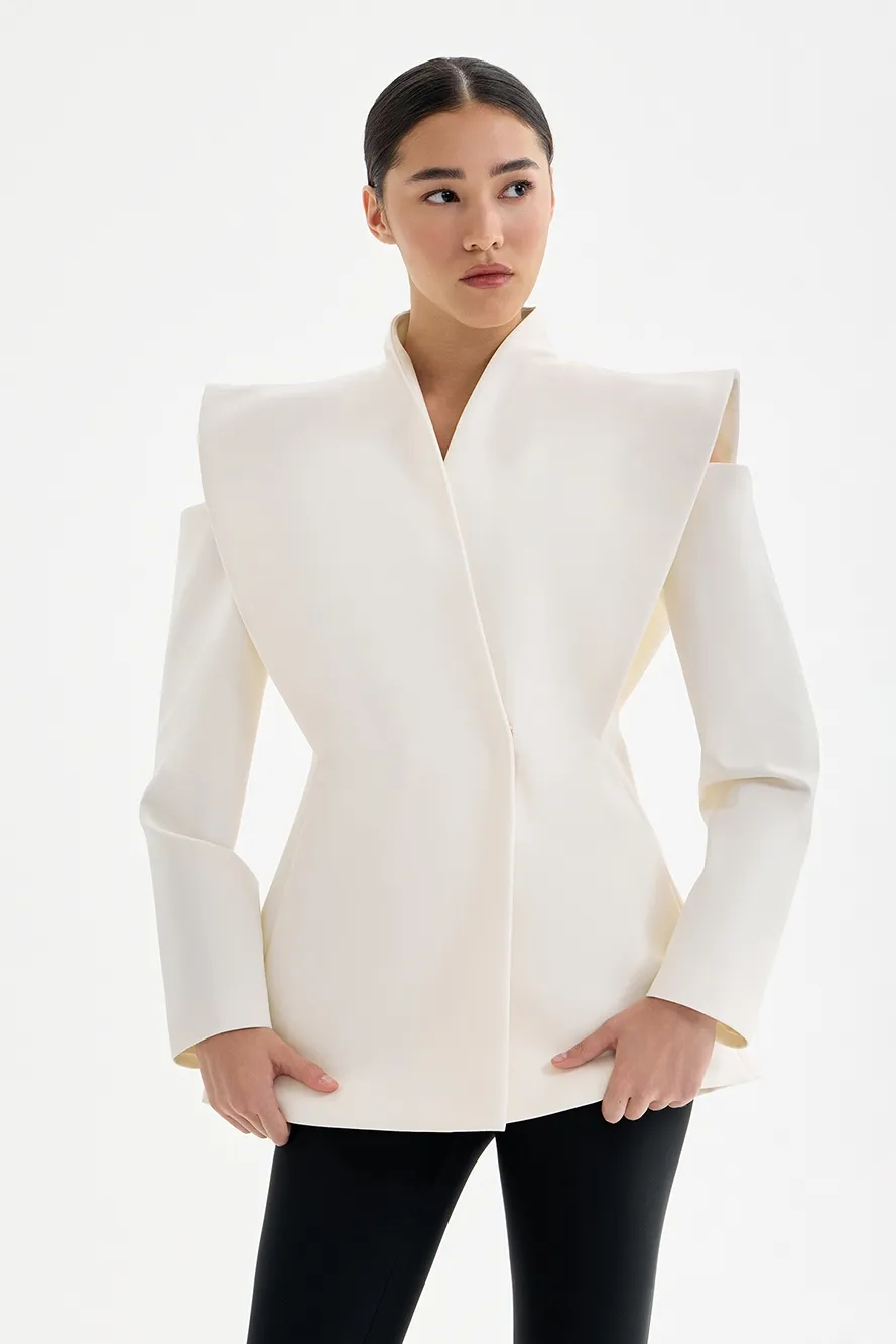 Lorvane™ Sculptural Blazer with Shoulder Detail sold by Modeberg Bern product image thumbnail 5