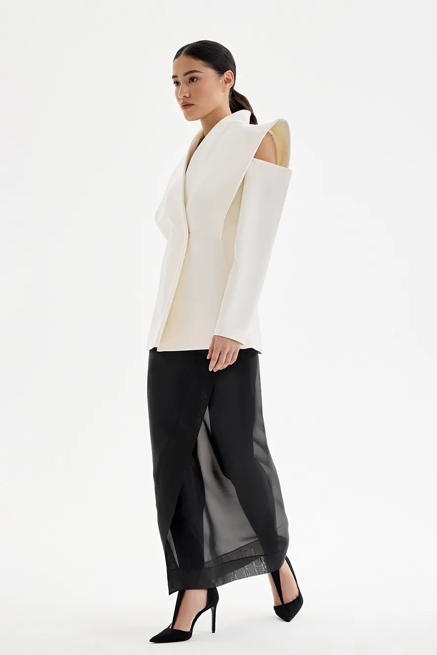 Lorvane™ Sculptural Blazer with Shoulder Detail sold by Modeberg Bern product image thumbnail 2