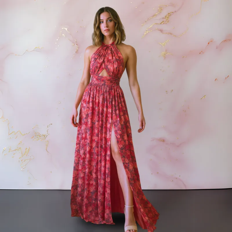 Lumina™ dress with elegant floral print sold by Modeberg Bern