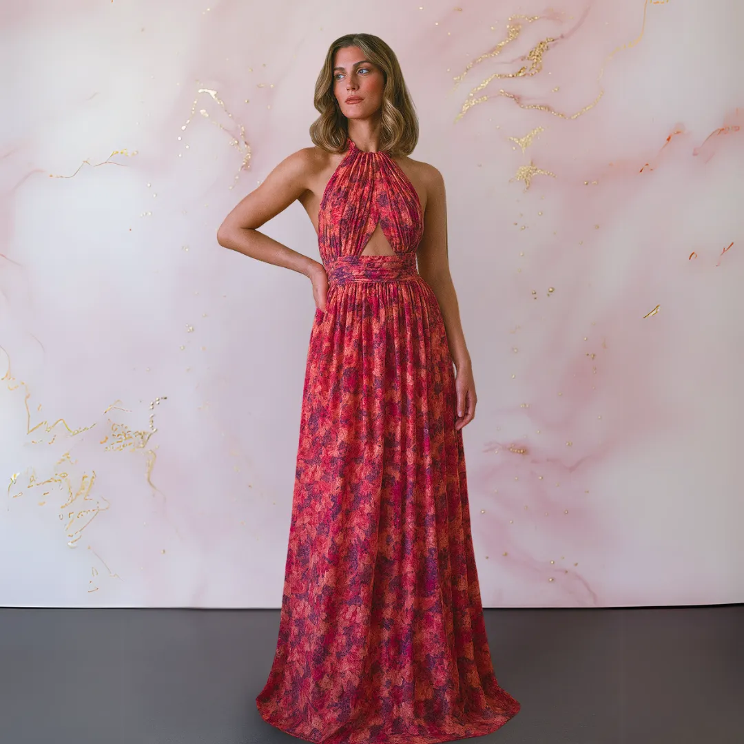 Lumina™ dress with elegant floral print sold by Modeberg Bern product image thumbnail 4