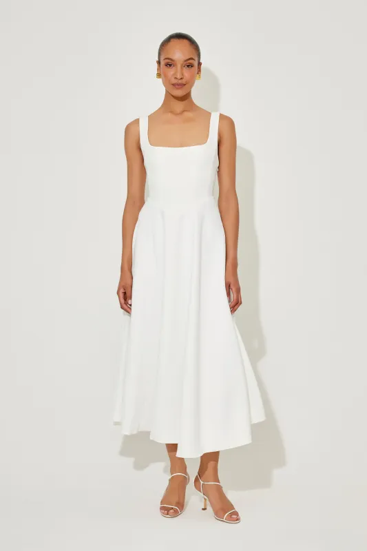 Renée™ Timeless midi dress with flowing cut sold by Modeberg Bern