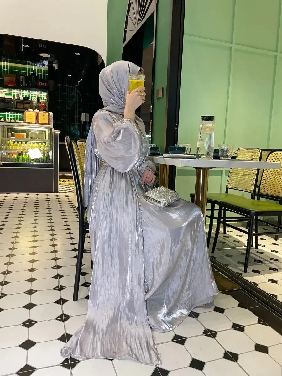 Hidaya™ Luxury Abaya Set with Pearls sold by Modeberg Bern product image thumbnail 4