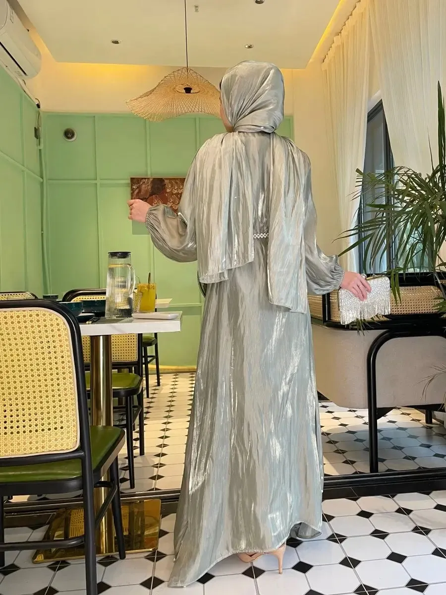 Hidaya™ Luxury Abaya Set with Pearls sold by Modeberg Bern product image thumbnail 3