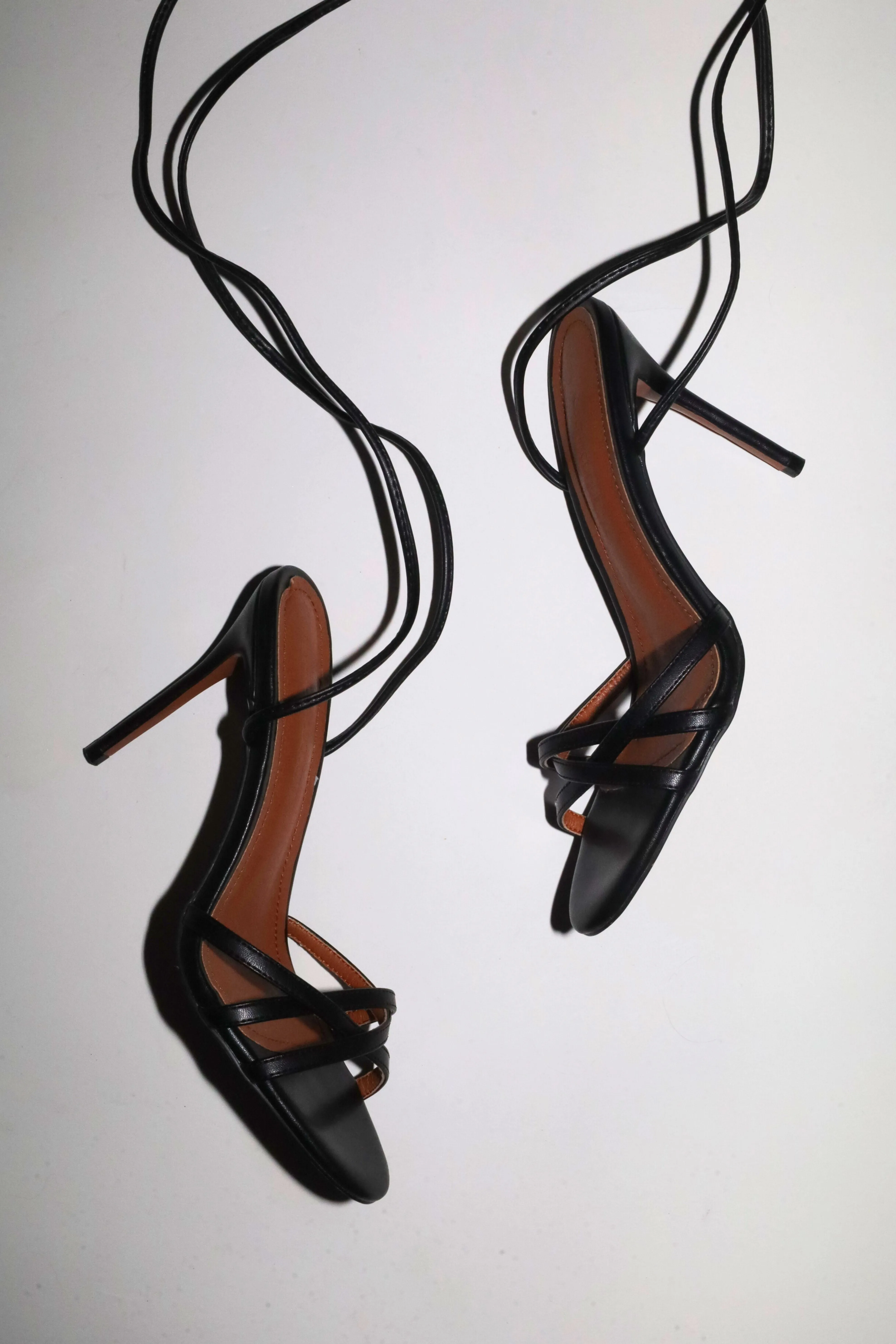 Giorgia Black Vegan Leather Anklestrap Heel 100 mm sold by Cult of Coquette product image thumbnail 4