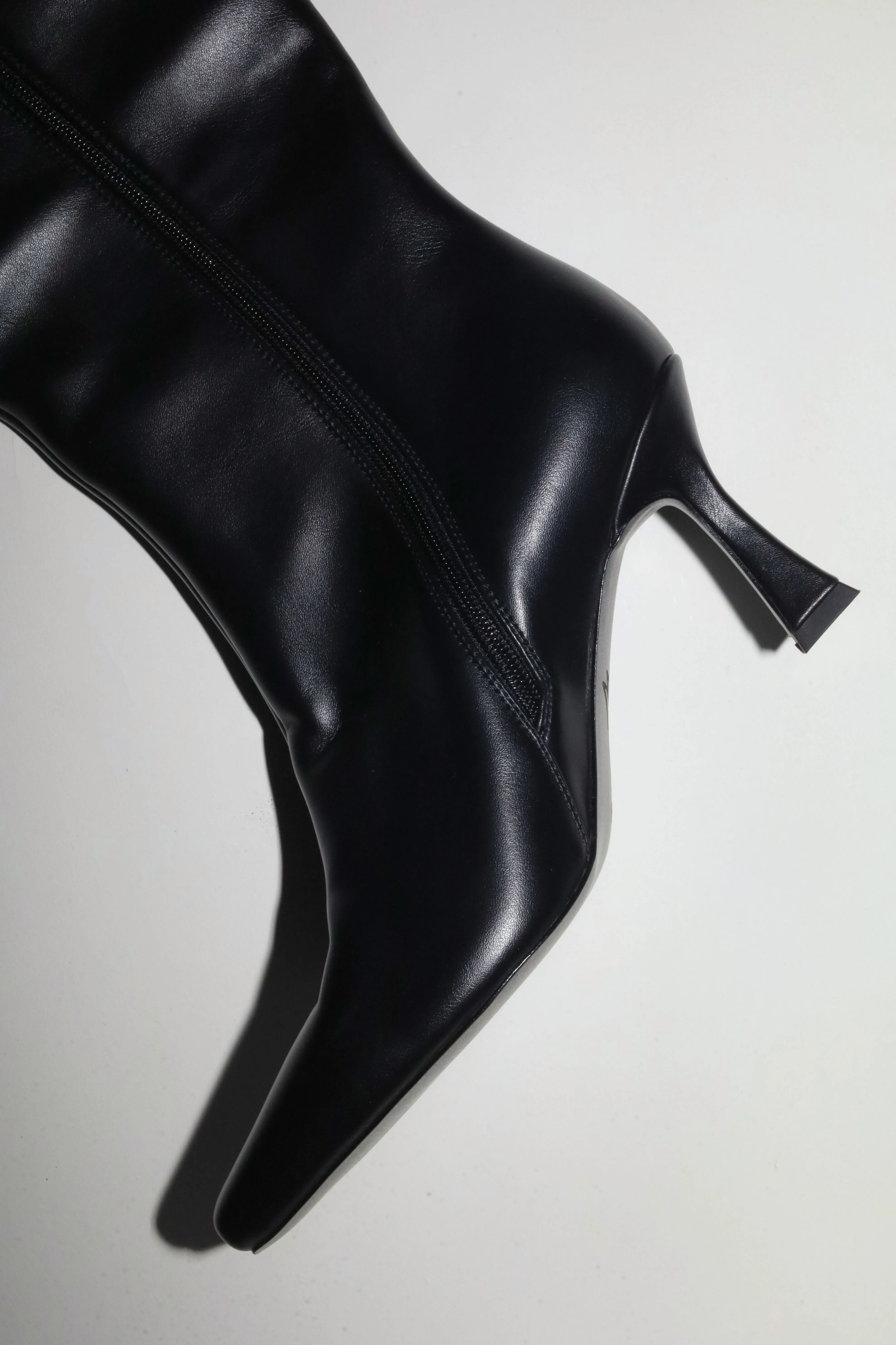 Mariah Black Vegan Leather Boots 85 mm sold by Cult of Coquette product image thumbnail 4