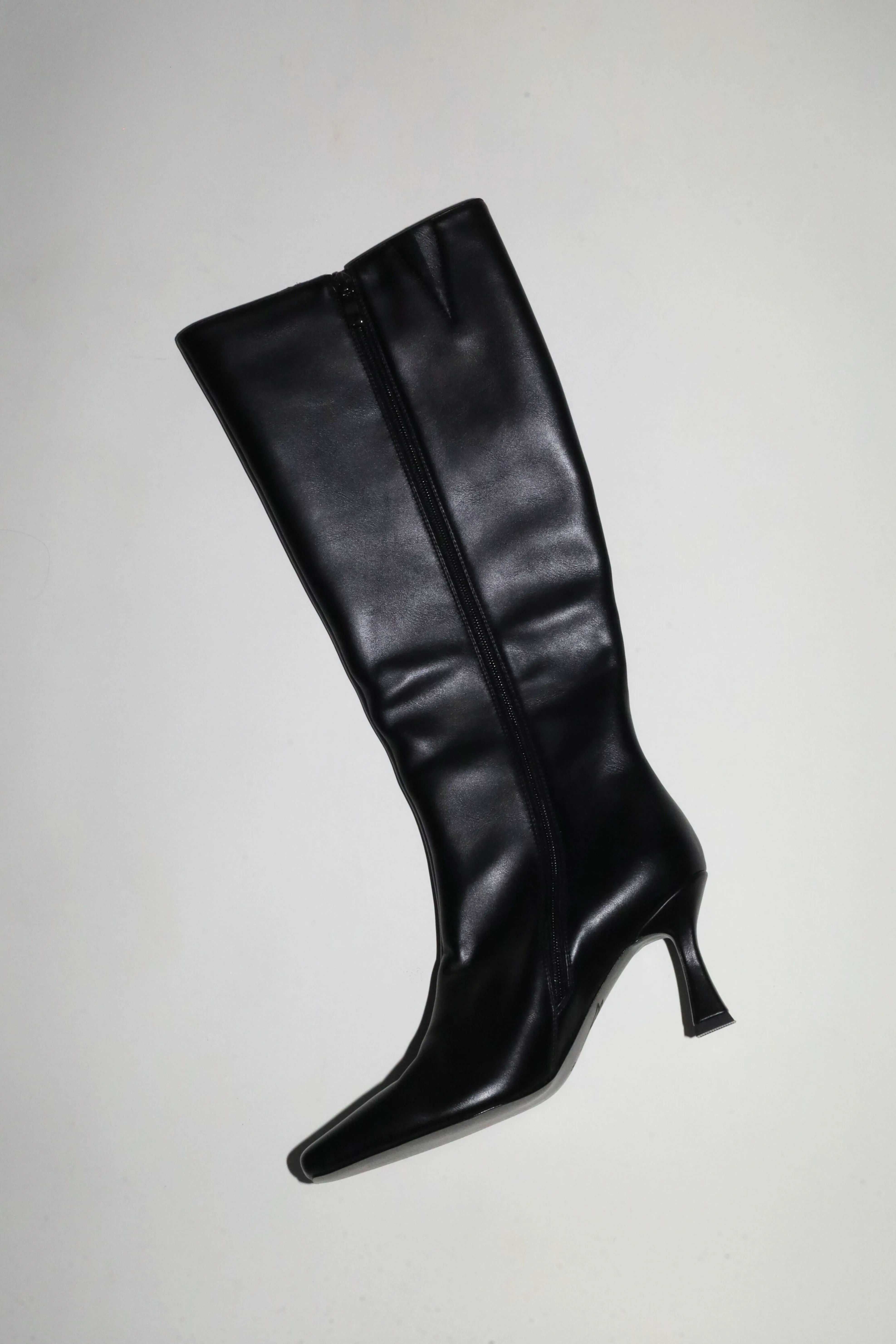 Mariah Black Vegan Leather Boots 85 mm sold by Cult of Coquette product image thumbnail 3