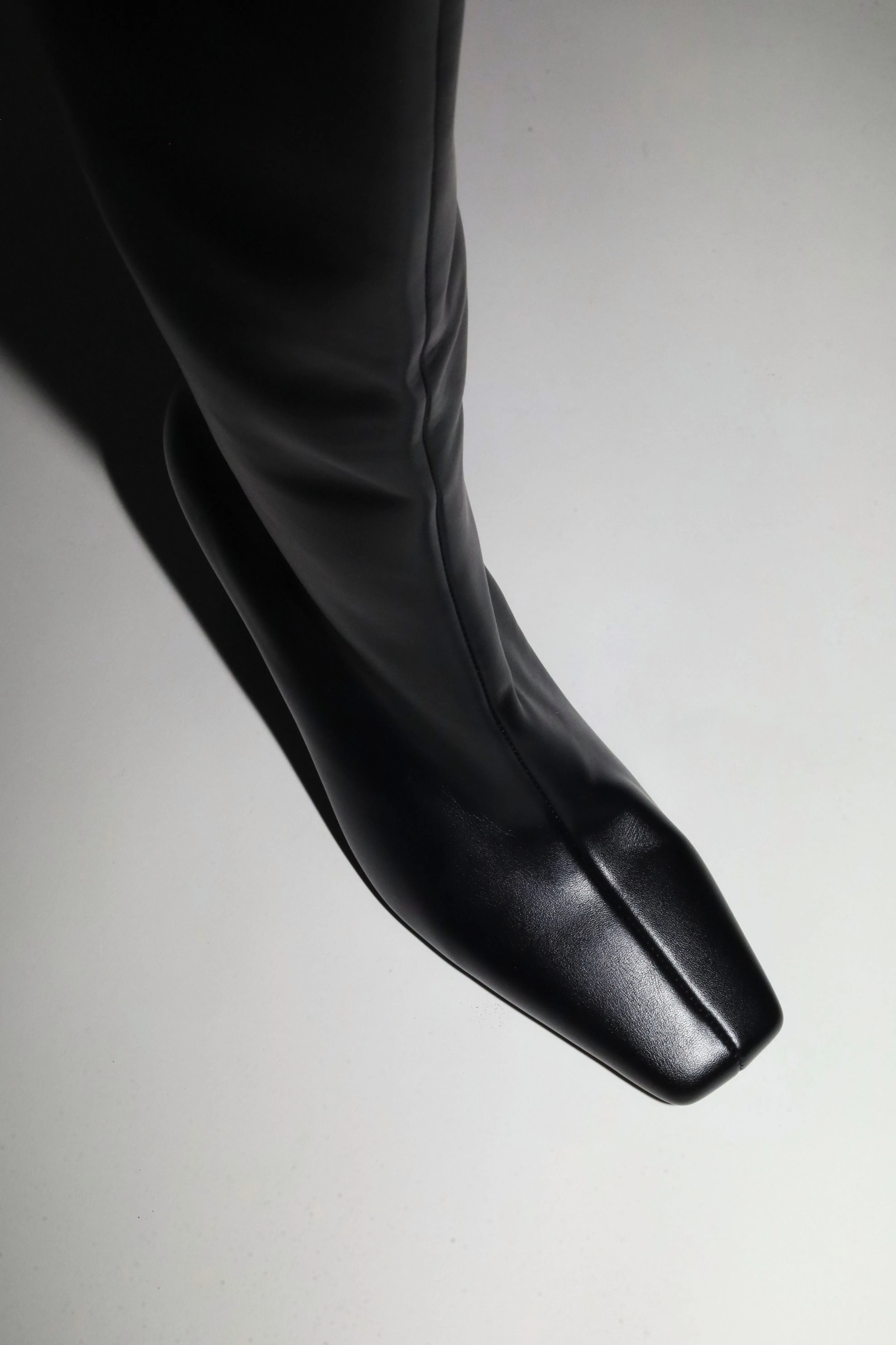 Mariah Black Vegan Leather Boots 85 mm sold by Cult of Coquette product image thumbnail 2