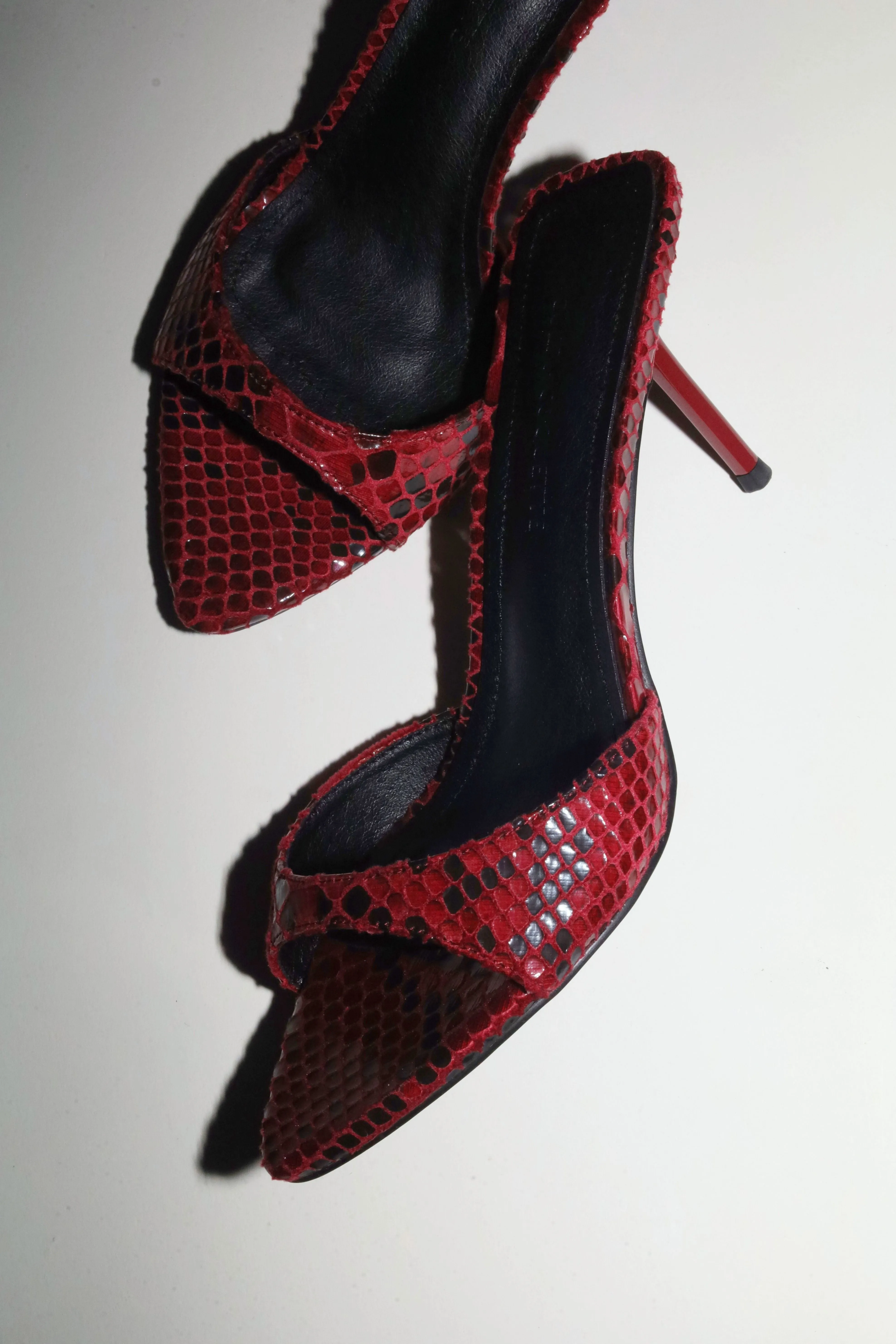 Zena Wine Snake Vegan Mules 80 mm sold by Cult of Coquette product image thumbnail 4
