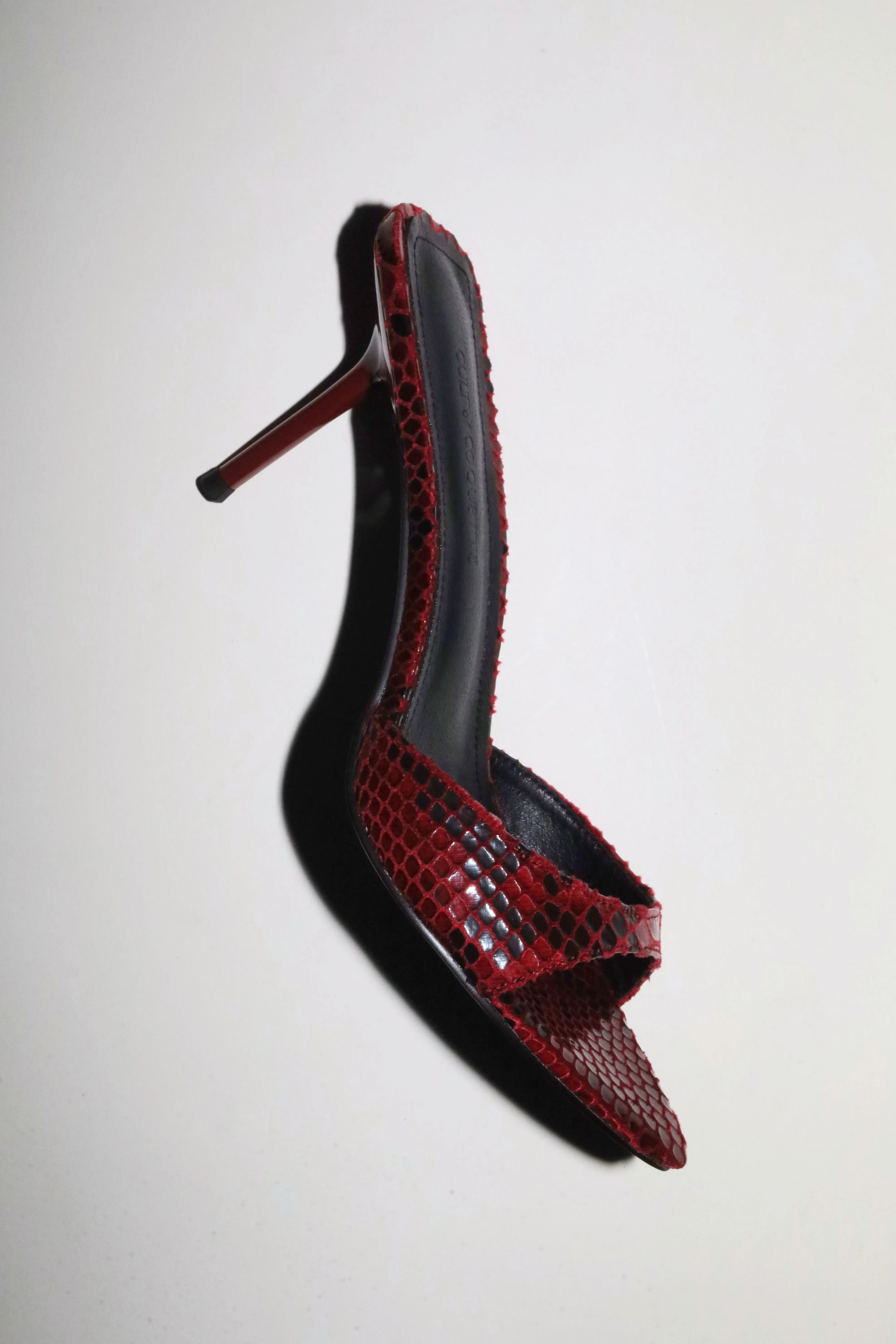 Zena Wine Snake Vegan Mules 80 mm sold by Cult of Coquette product image thumbnail 5