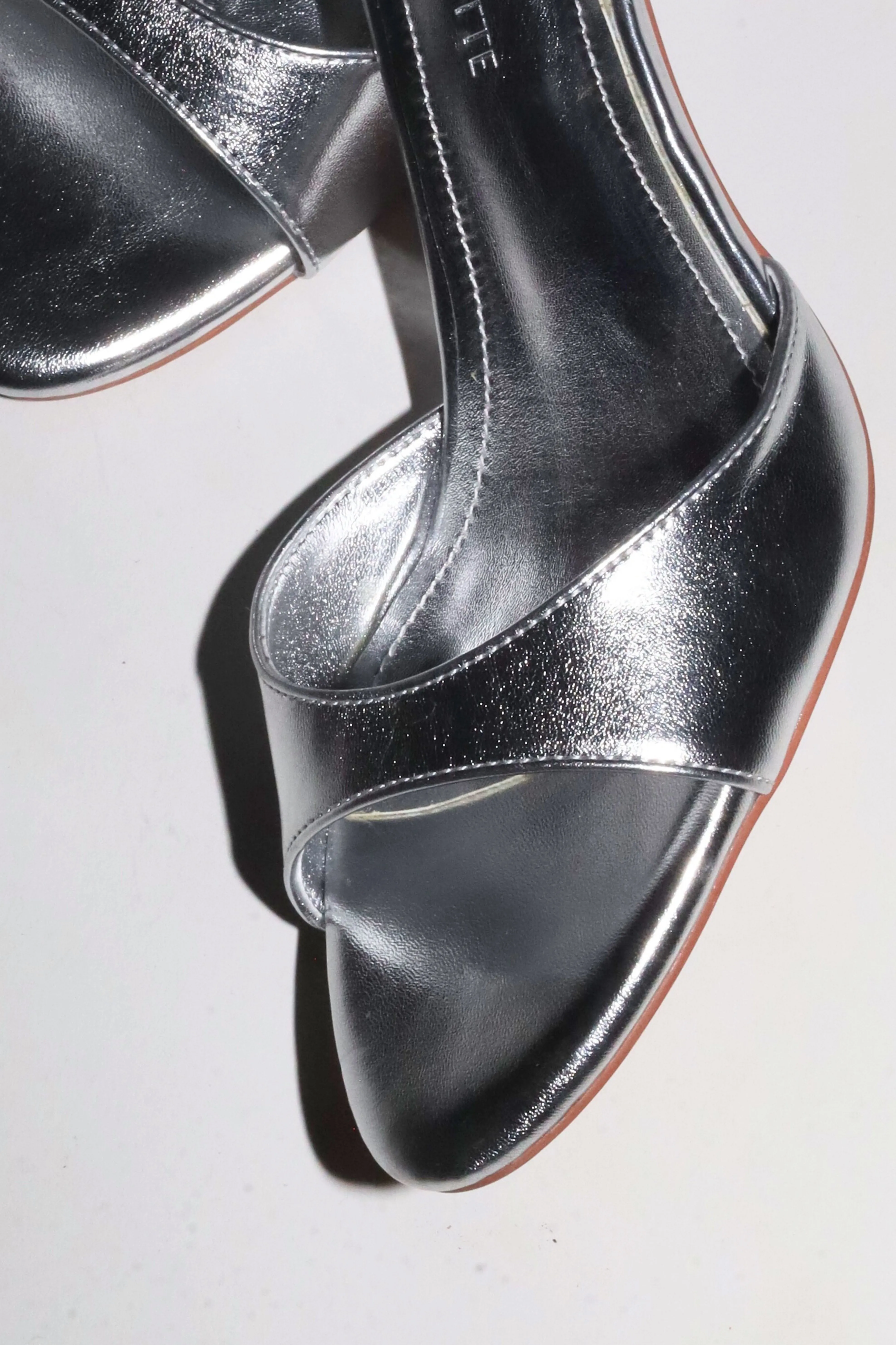 Pia Silver Mules 80 mm sold by Cult of Coquette product image thumbnail 5