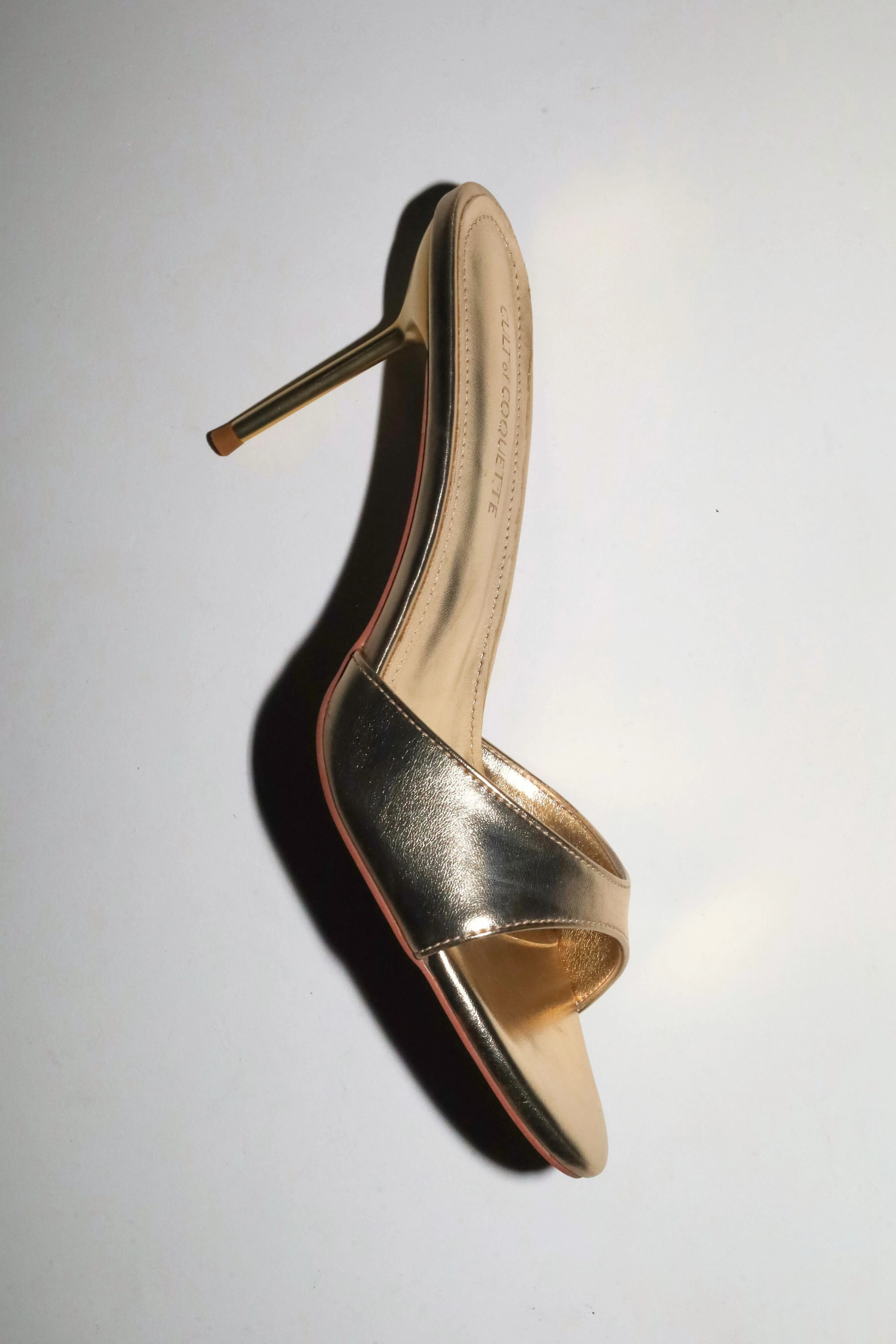 Pia White Gold Mules 80 mm sold by Cult of Coquette product image thumbnail 5