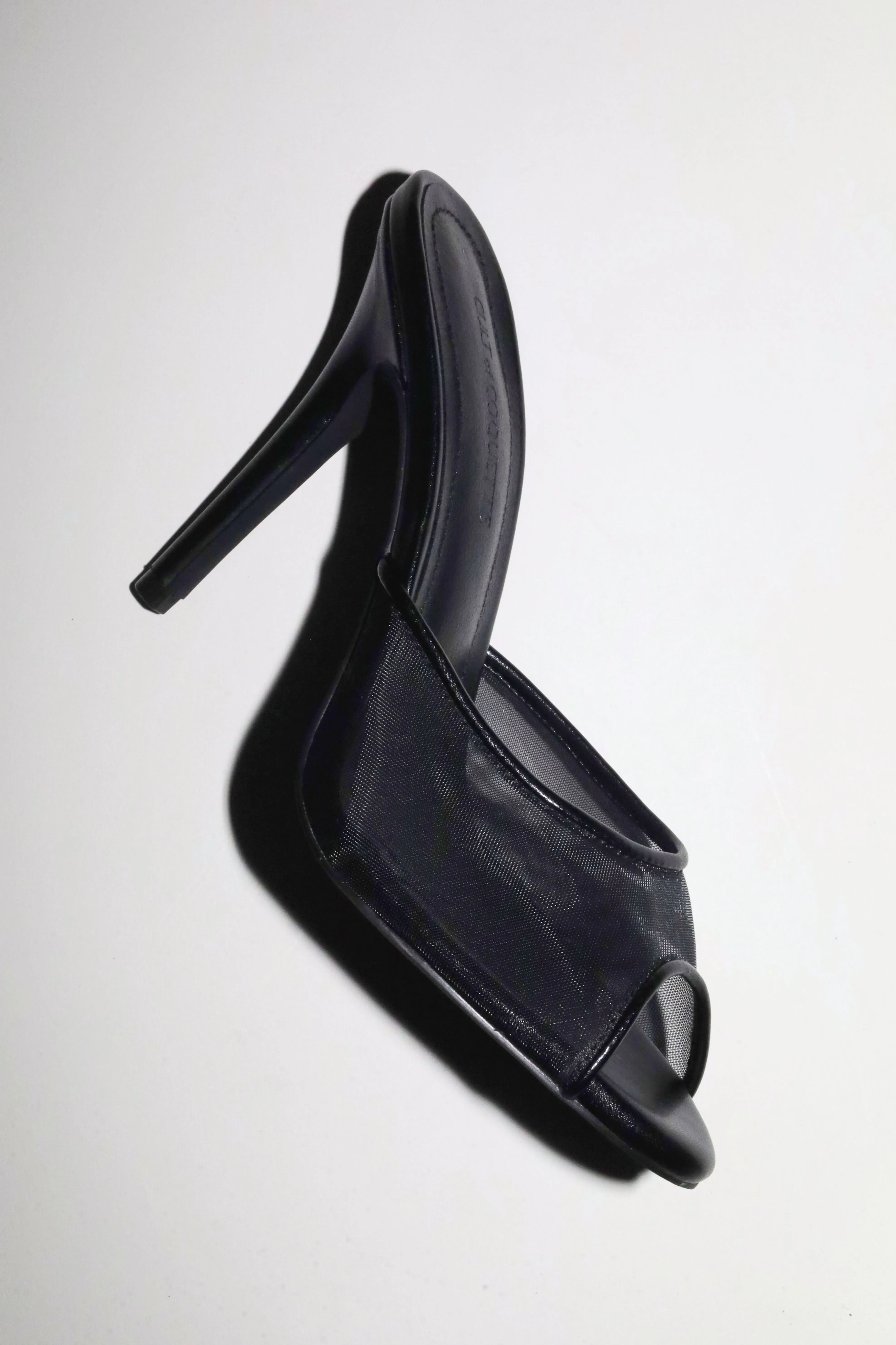 Ford Black Mesh Open Toe Mules sold by Cult of Coquette