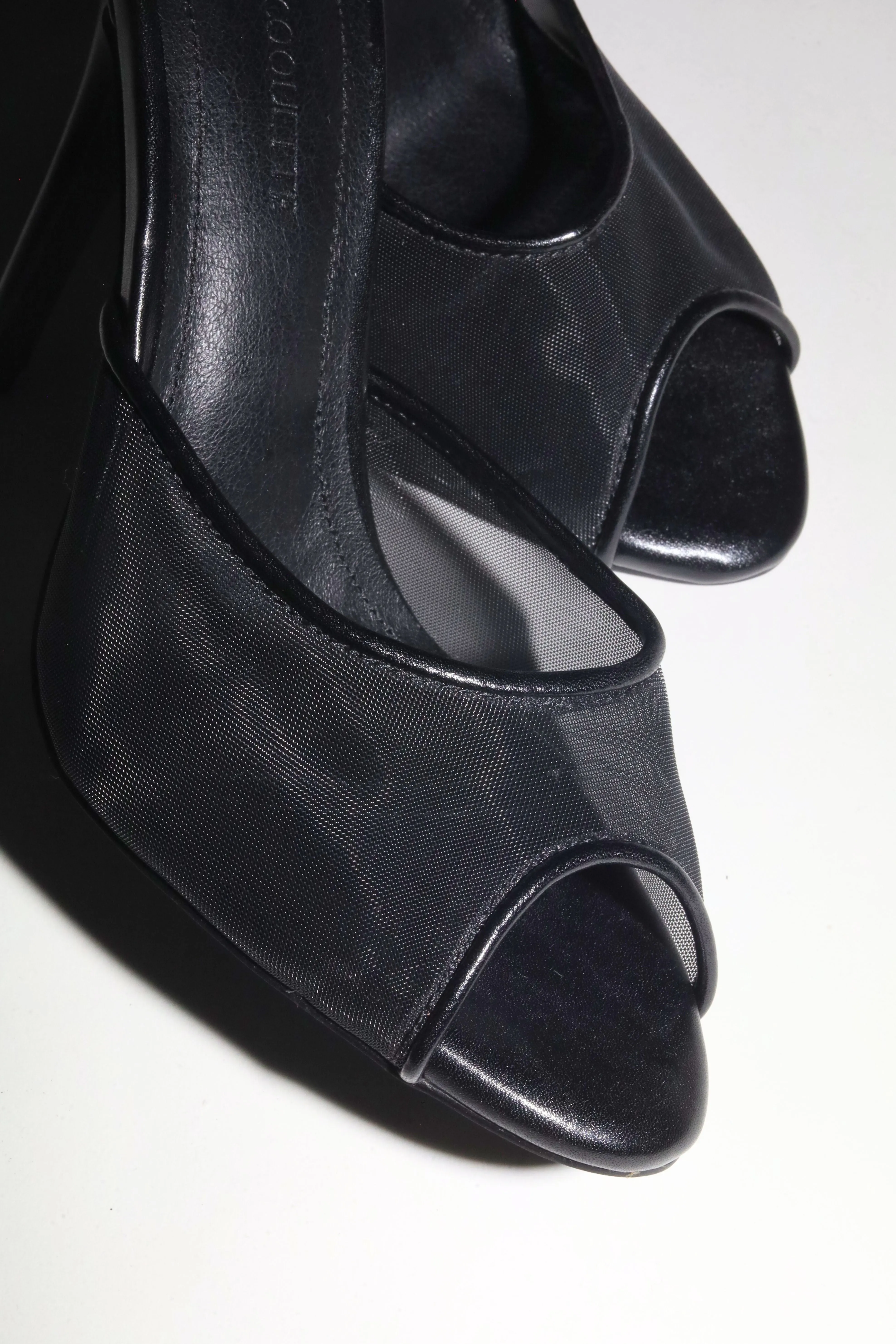 Ford Black Mesh Open Toe Mules sold by Cult of Coquette product image thumbnail 4