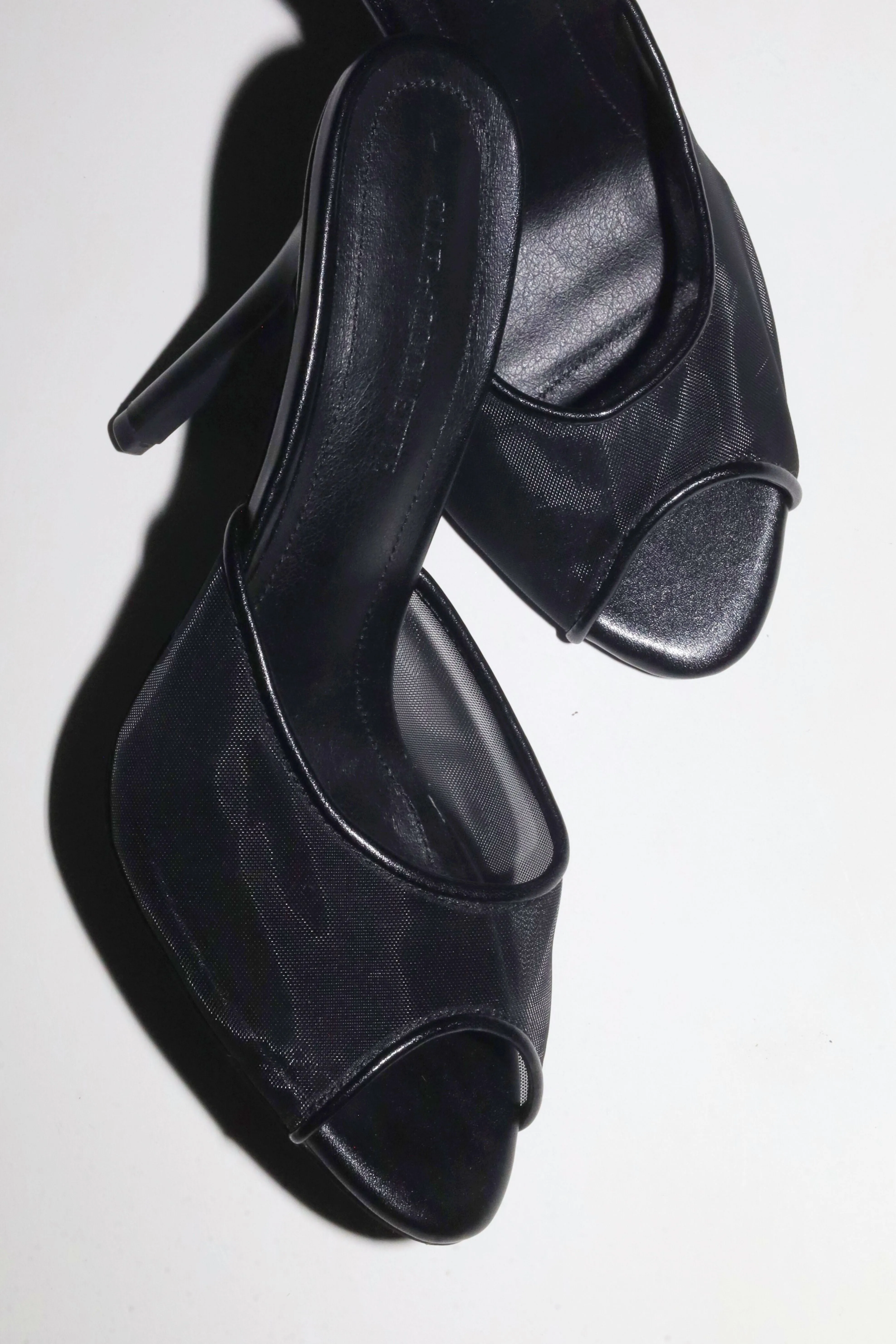 Ford Black Mesh Open Toe Mules sold by Cult of Coquette product image thumbnail 5