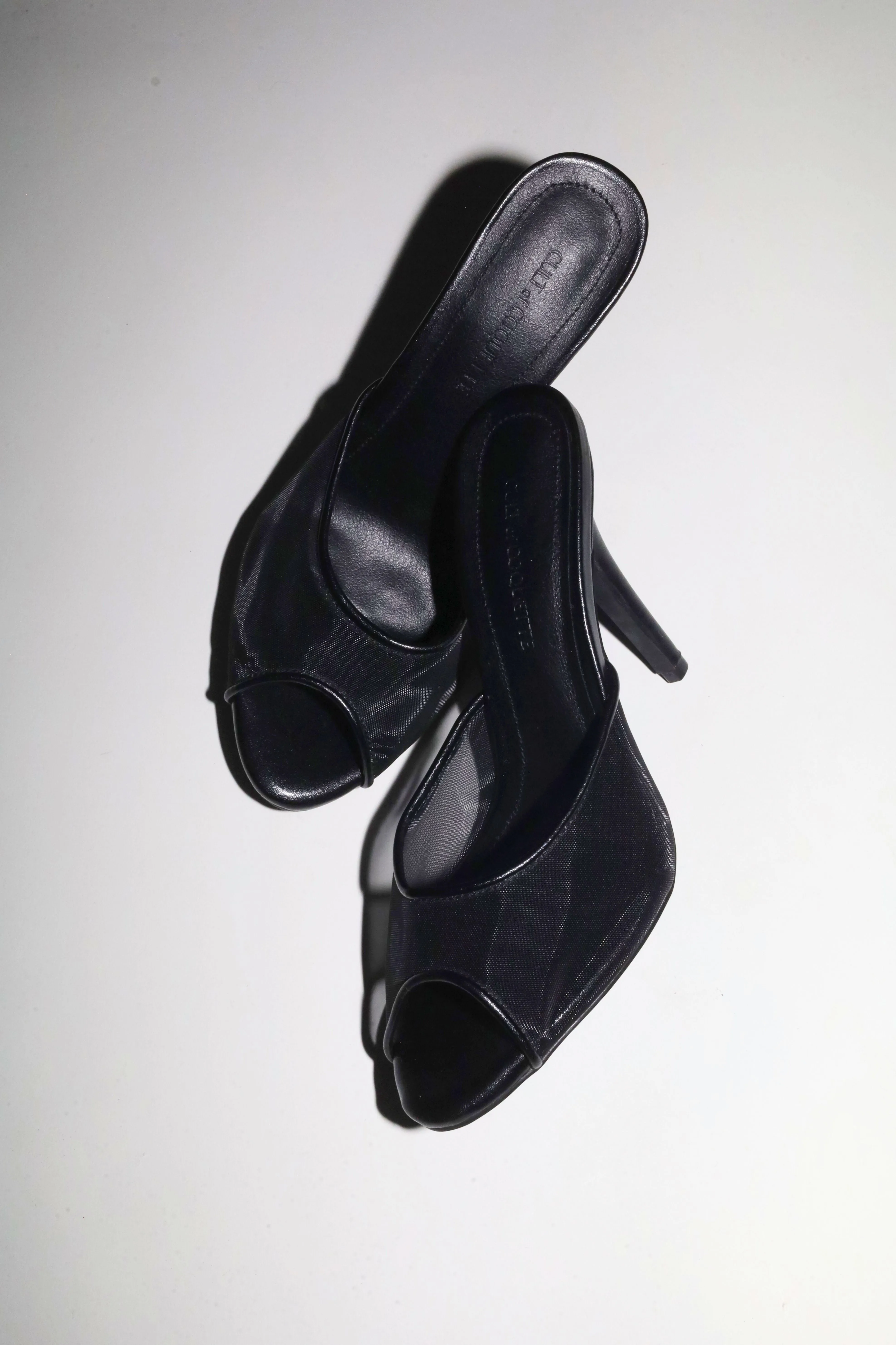 Ford Black Mesh Open Toe Mules sold by Cult of Coquette product image thumbnail 2