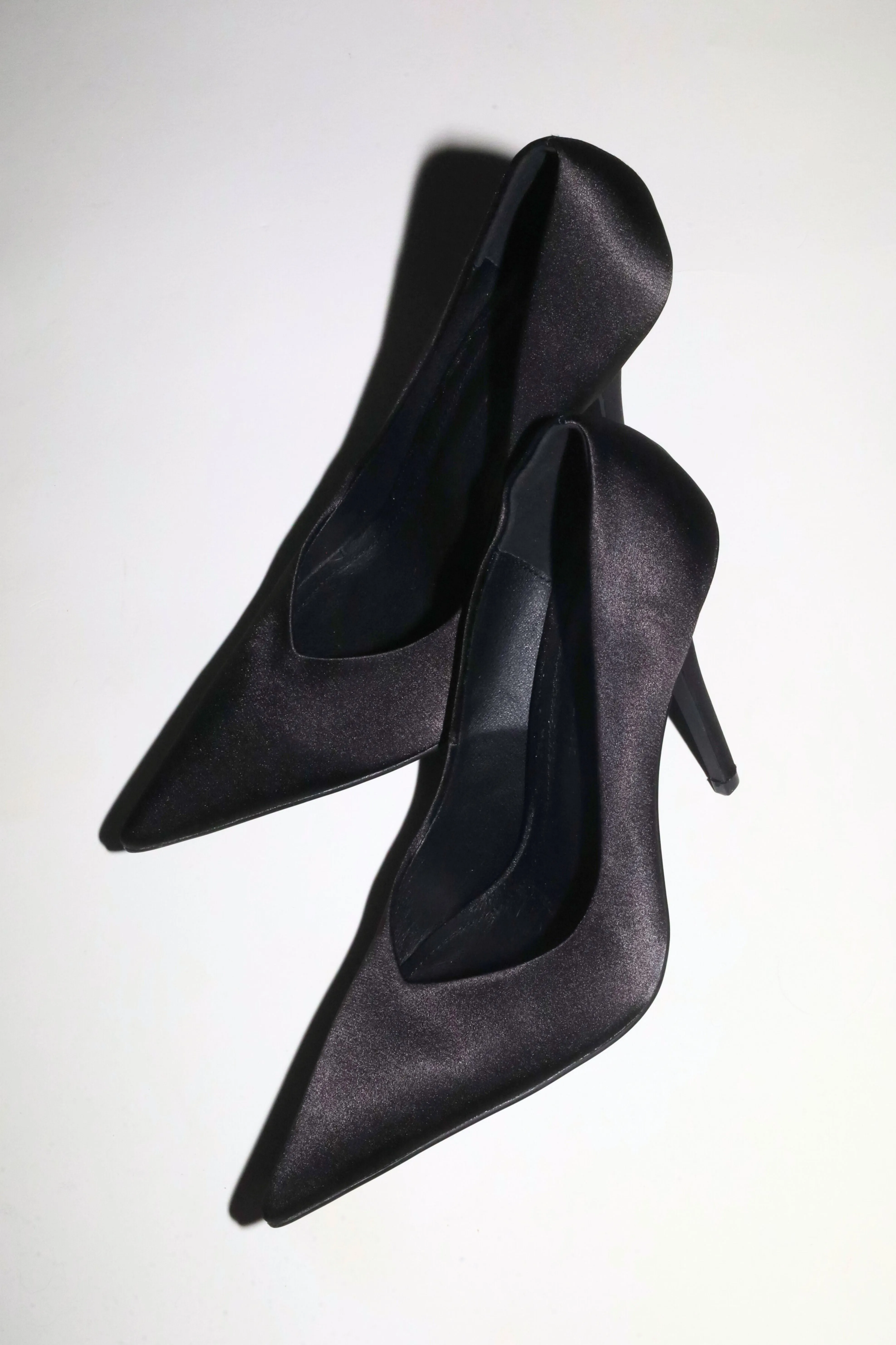 Chloe Black Satin Pumps 110 mm sold by Cult of Coquette