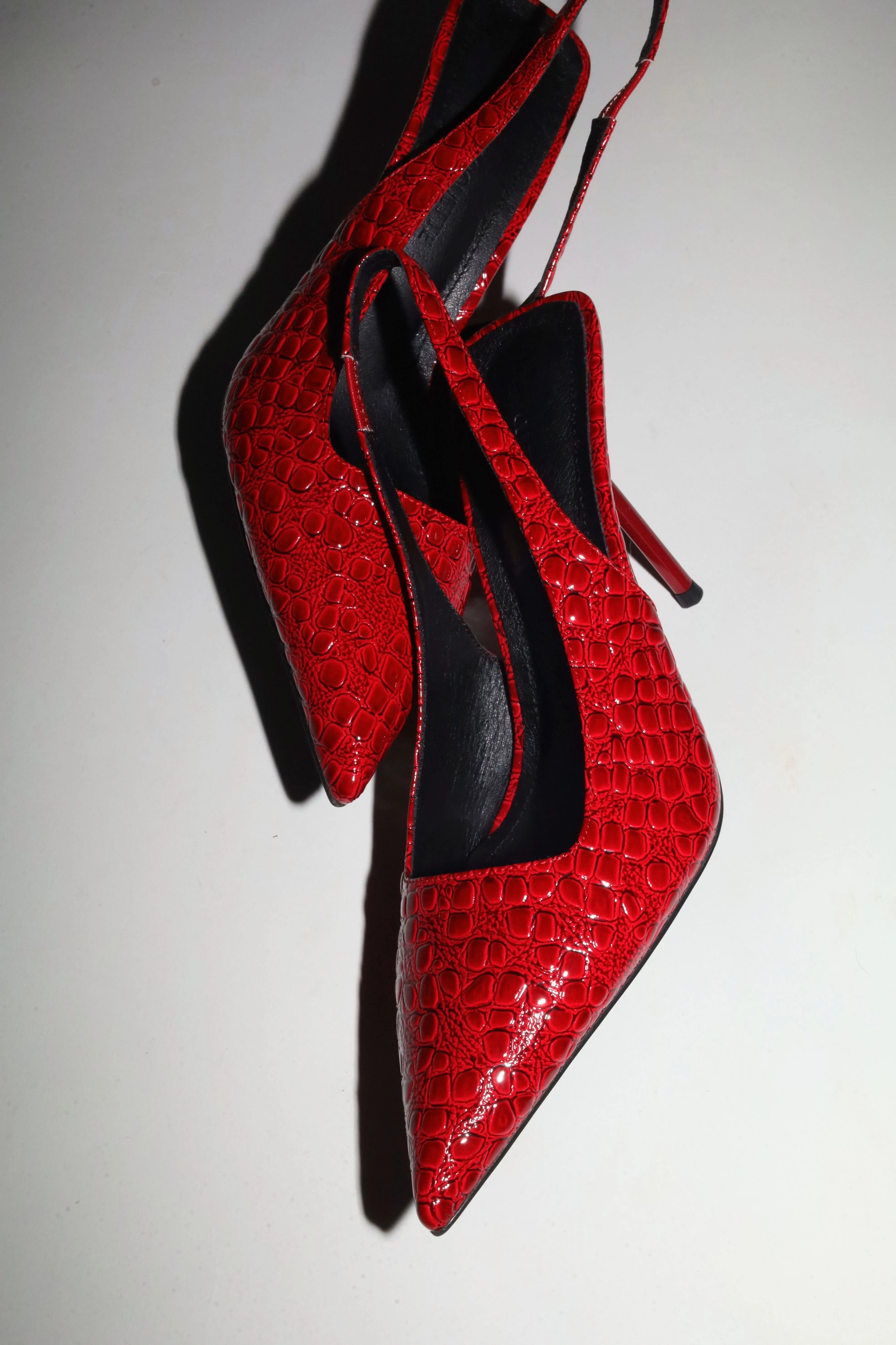 Elsa Slingback Pump Red Croc Patent 100 mm sold by Cult of Coquette product image thumbnail 5