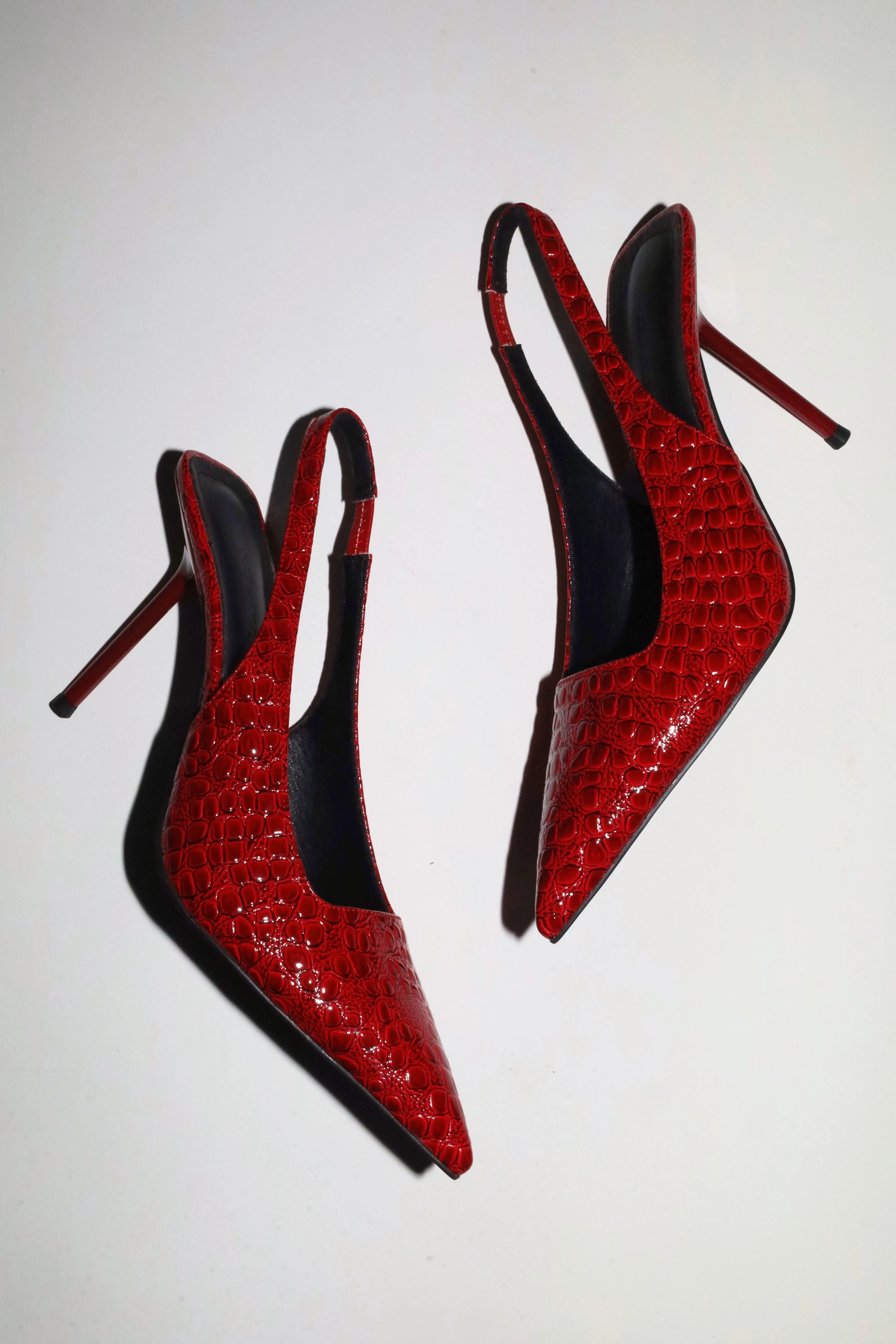 Elsa Slingback Pump Red Croc Patent 100 mm sold by Cult of Coquette product image thumbnail 3