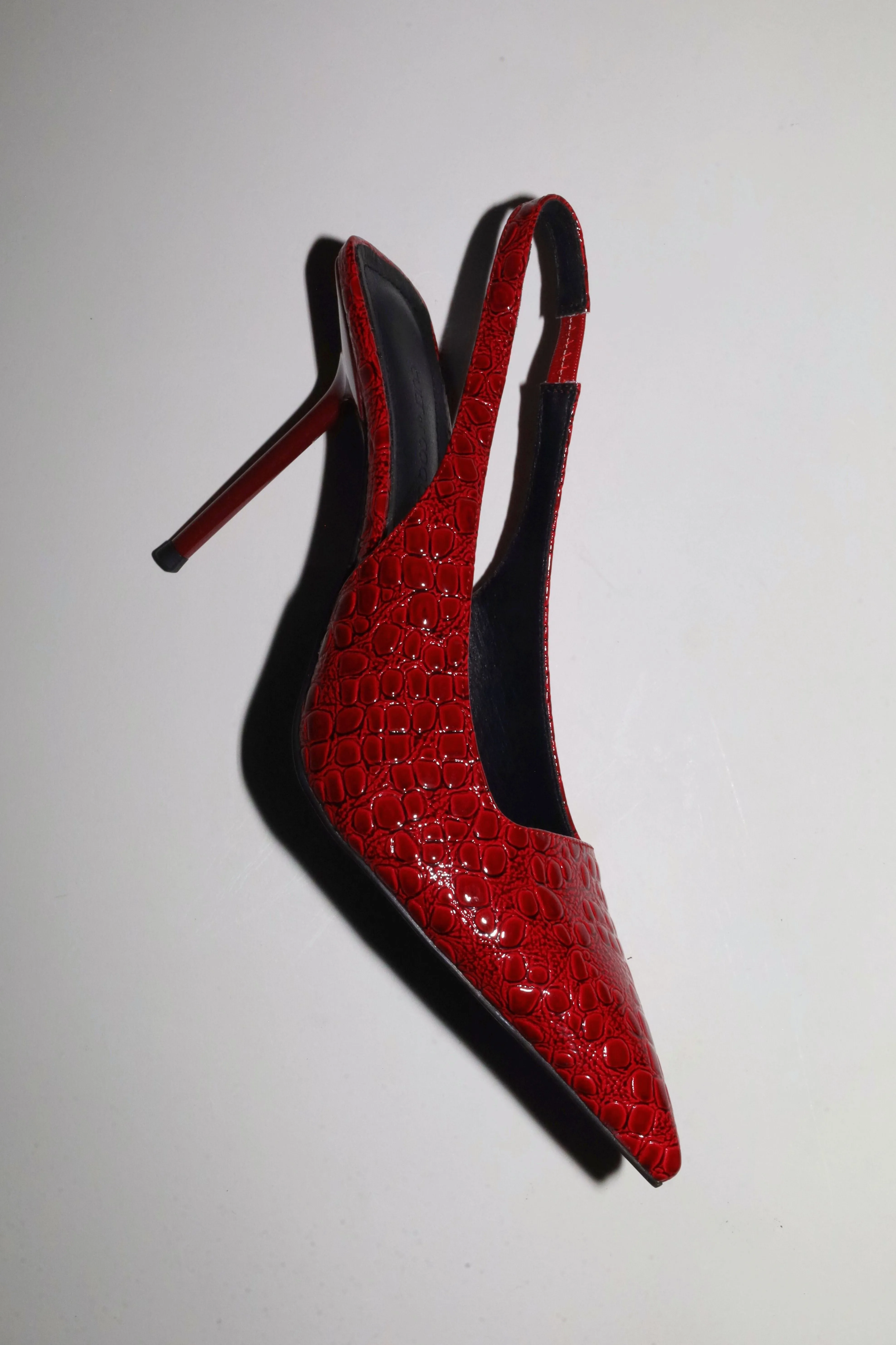 Elsa Slingback Pump Red Croc Patent 100 mm sold by Cult of Coquette product image thumbnail 4
