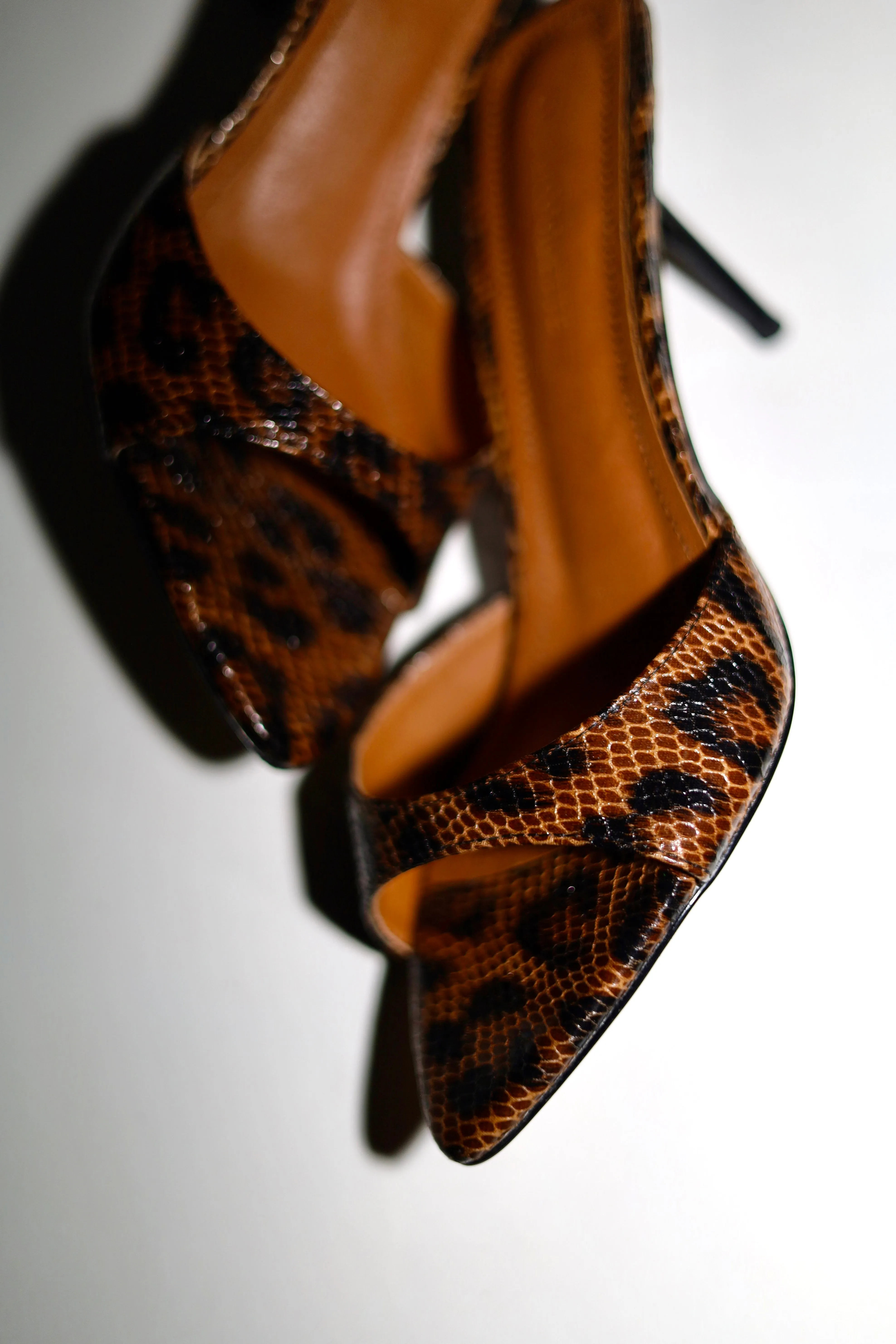 Zena Leopard Vegan Mules 80 mm sold by Cult of Coquette product image thumbnail 2