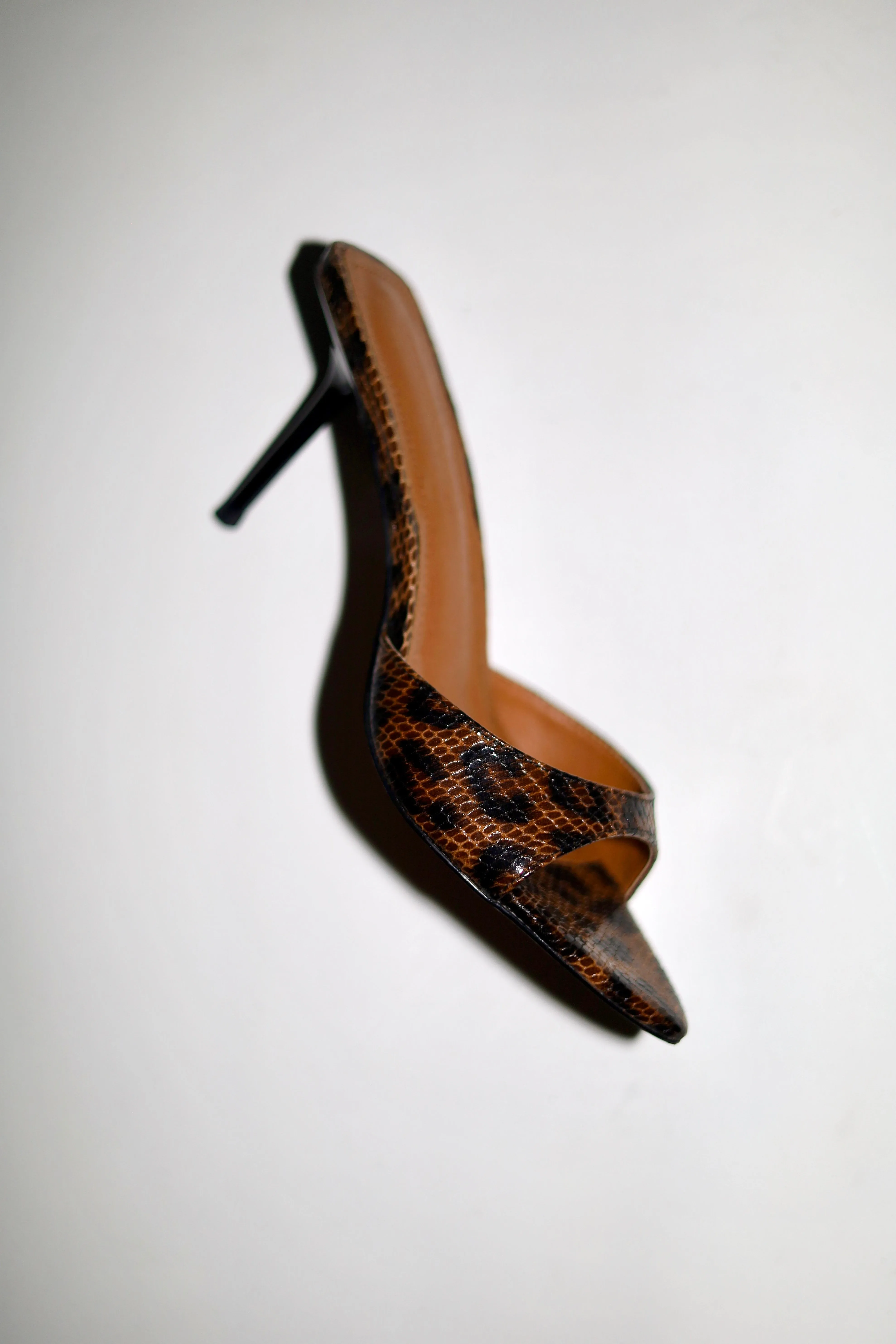 Zena Leopard Vegan Mules 80 mm sold by Cult of Coquette product image thumbnail 4
