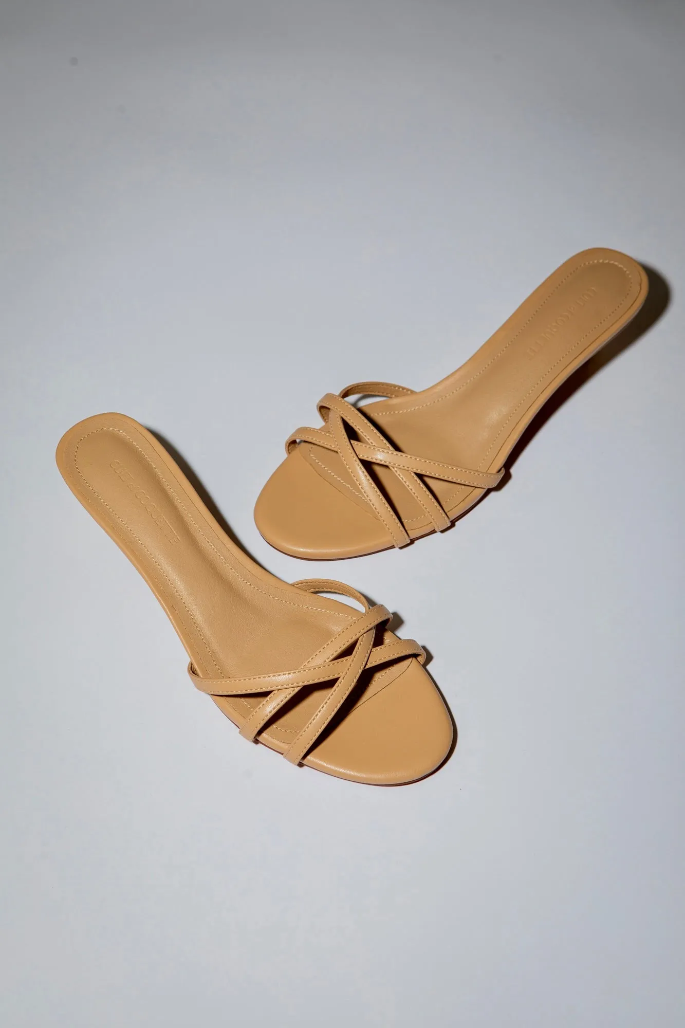 Romy Nude Strappy Kitten Mules 40 mm sold by Cult of Coquette product image thumbnail 4