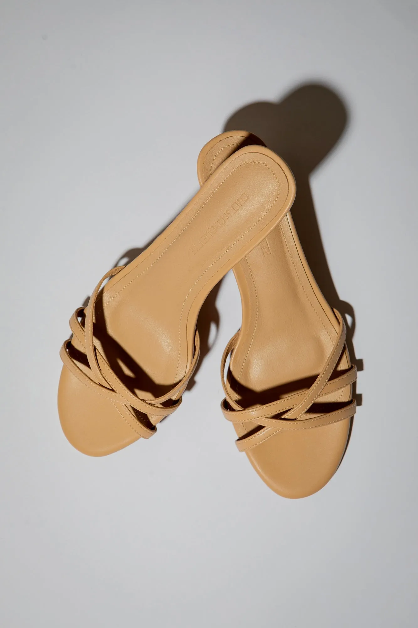 Romy Nude Strappy Kitten Mules 40 mm sold by Cult of Coquette product image thumbnail 5