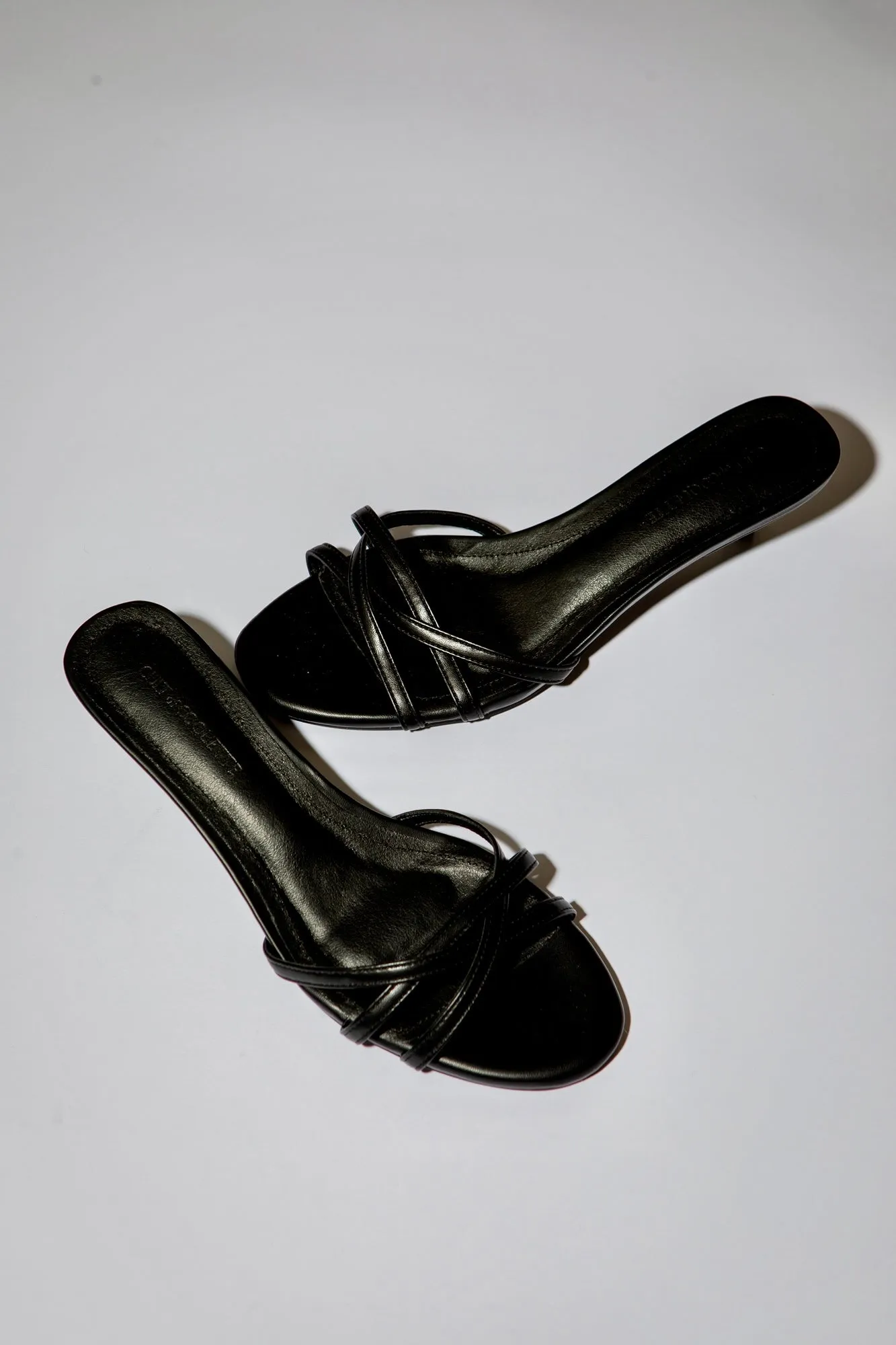 Romy Black Strappy Kitten Mules 40 mm sold by Cult of Coquette product image thumbnail 3