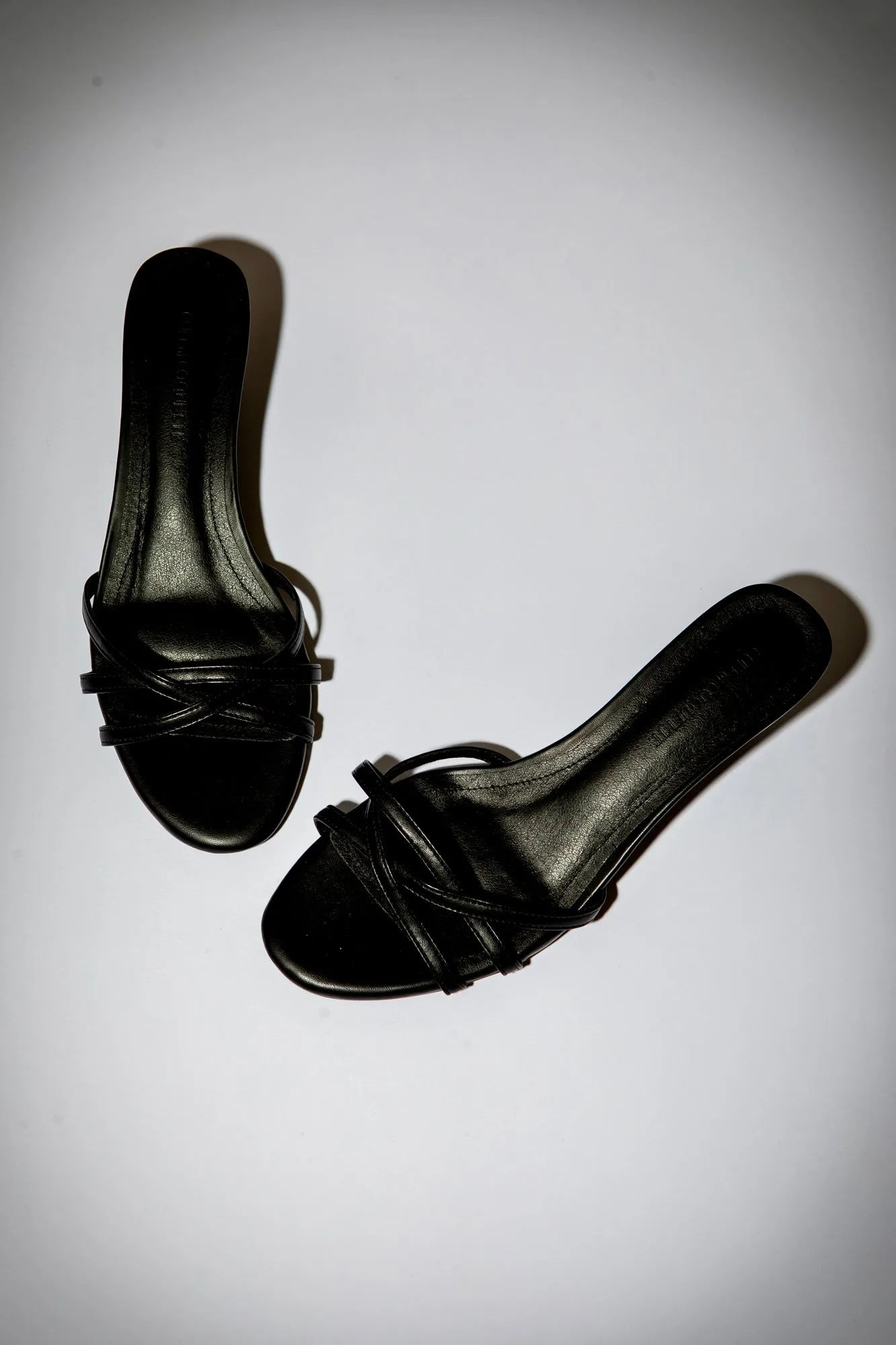 Romy Black Strappy Kitten Mules 40 mm sold by Cult of Coquette product image thumbnail 5