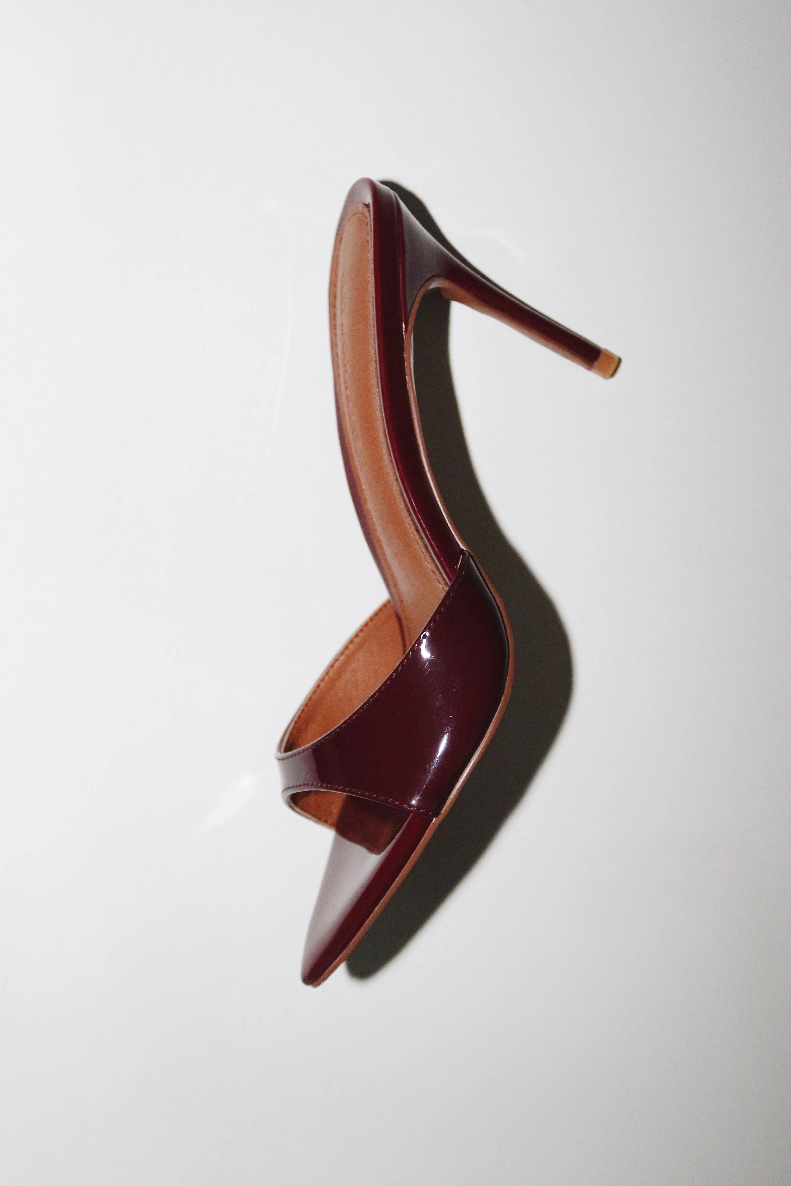 Gia Wine Patent Leather Vegan Mules 80 mm sold by Cult of Coquette product image thumbnail 2
