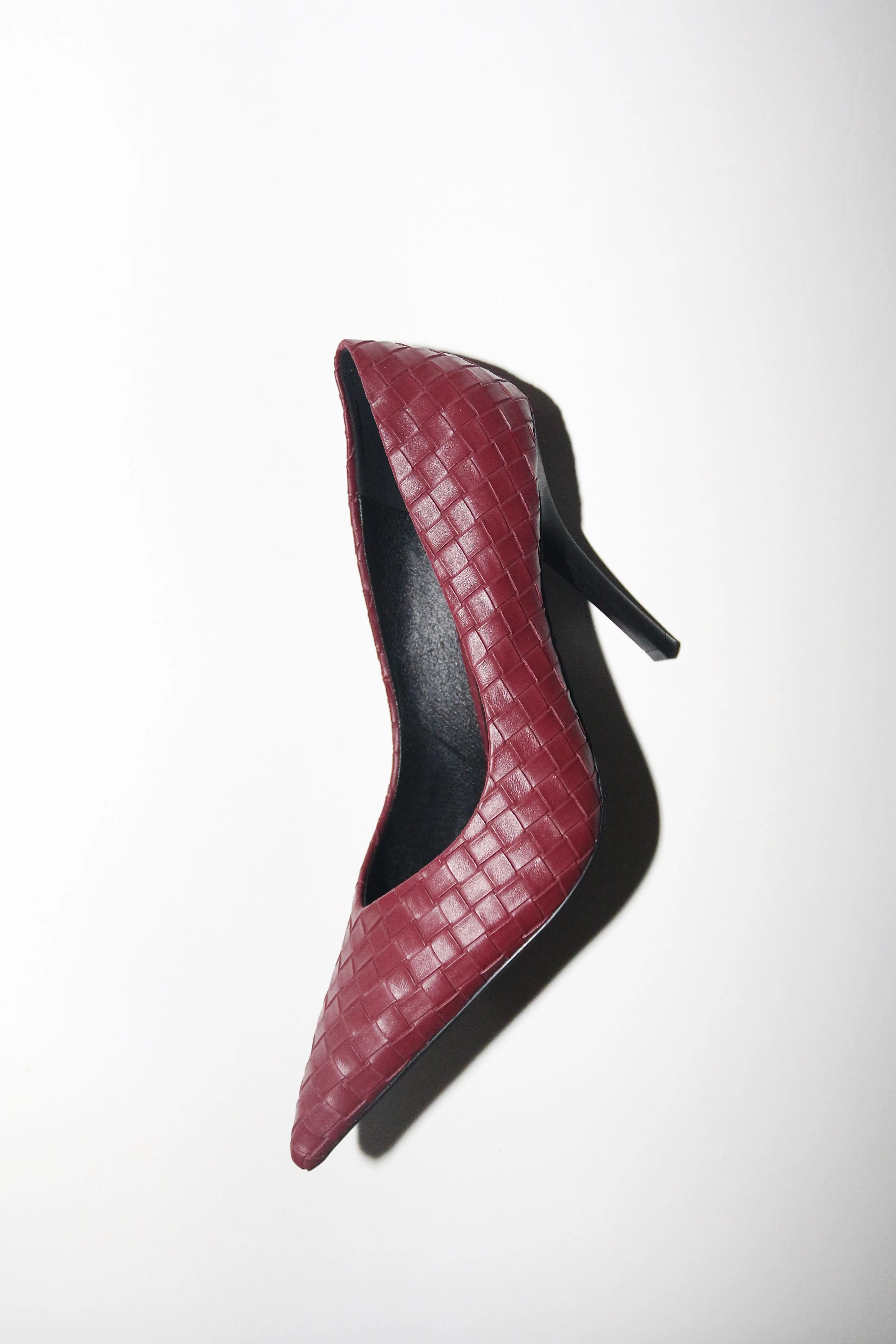 Chloe Wine Woven Pumps 110 mm sold by Cult of Coquette product image thumbnail 2